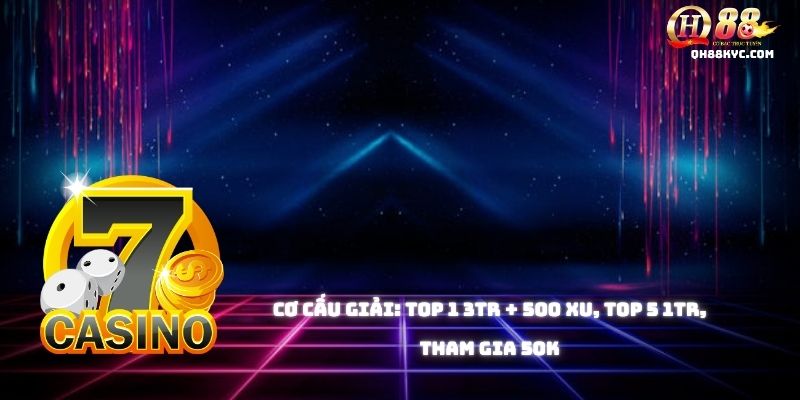 Bảng cơ cấu giải thưởng của sự kiện CHƠI TIKTOK THƯỞNG KHỦNG QH88